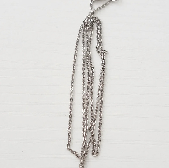 Sterling Silver CZ Rhinestone Champagne Glass Pendant Necklace NEW - Picture 4 of 5